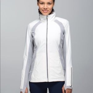 Lululemon Rebel Runner Jacket White 4 RARE!